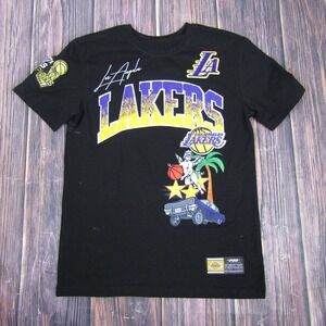 Los Angeles Lakers Shirt Mens Small Black NBA Basketball 17X Champs Pro Standard